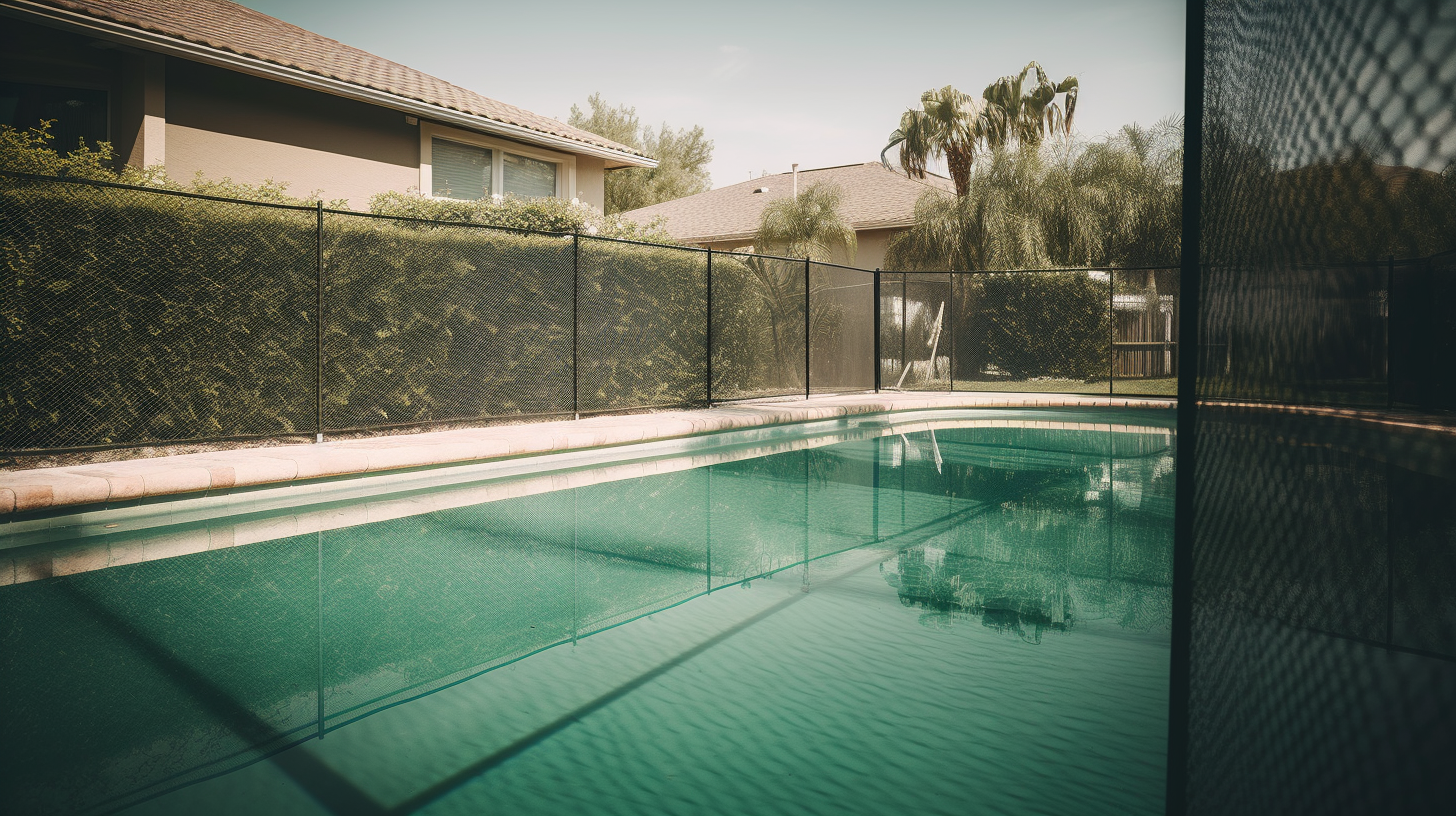 A fenced, clean pool in Florida